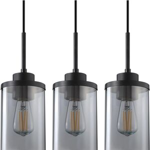 Black and Gray Glass Light Pendants
